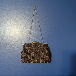 VTG Bags by Josef Collectors Brown HandBeaded Clutch